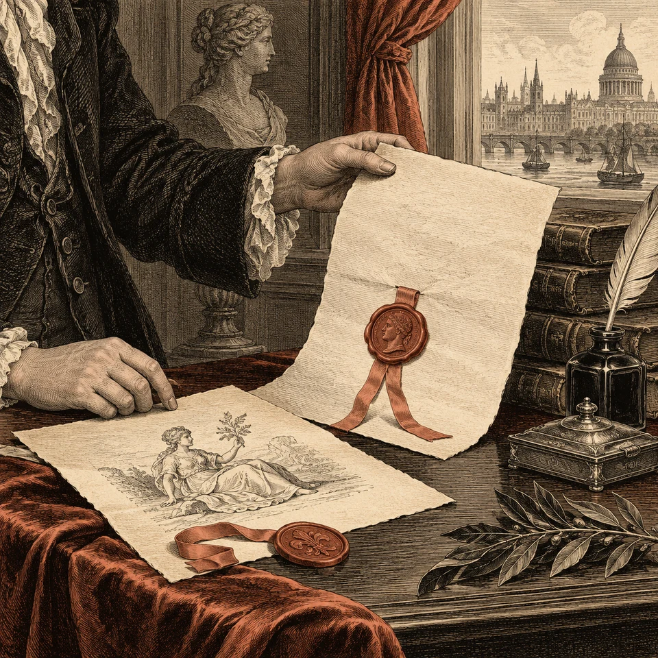 An editor marks the difference between verified source wording and an invented illustrative example.