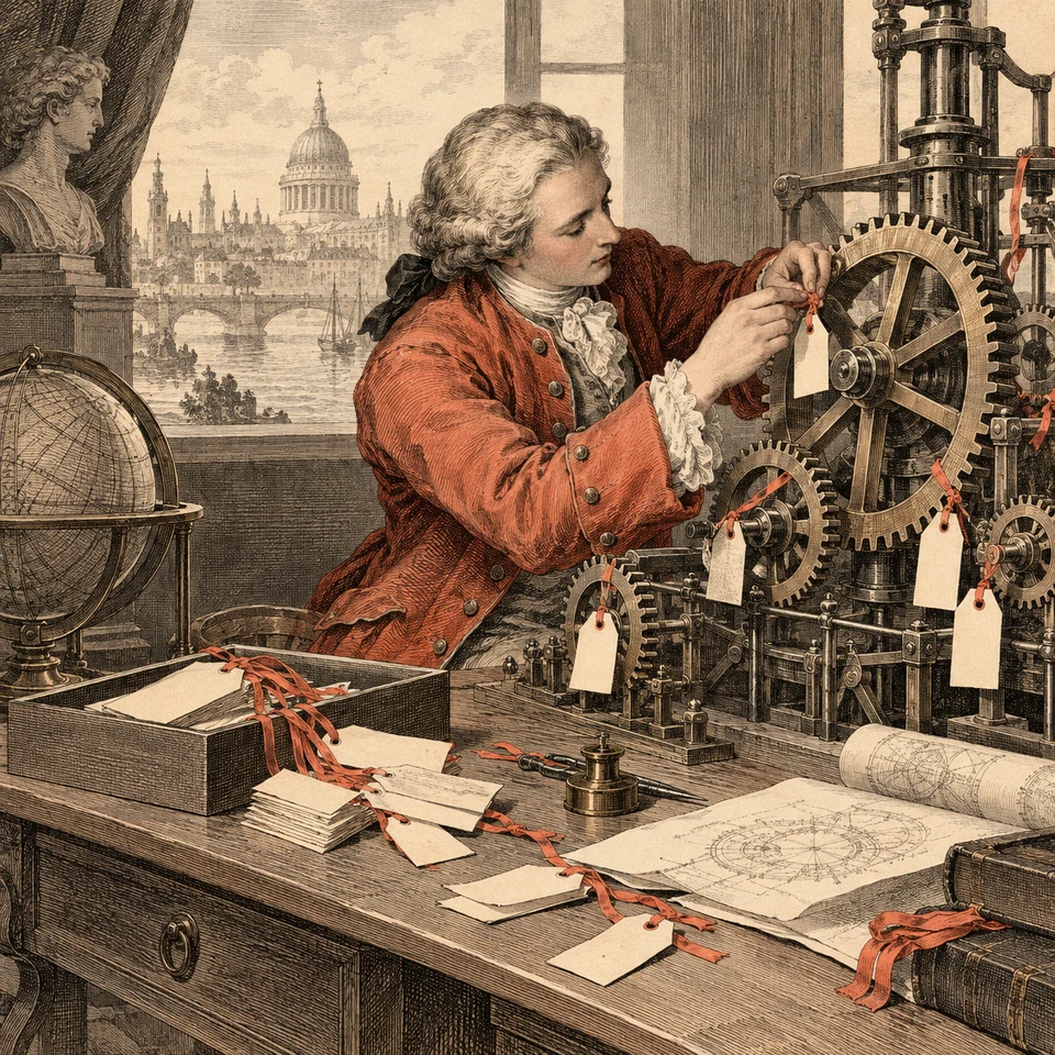 A Georgian engineer labels components with concise and meaningful names.