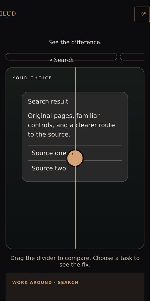 The Difference comparison slider
