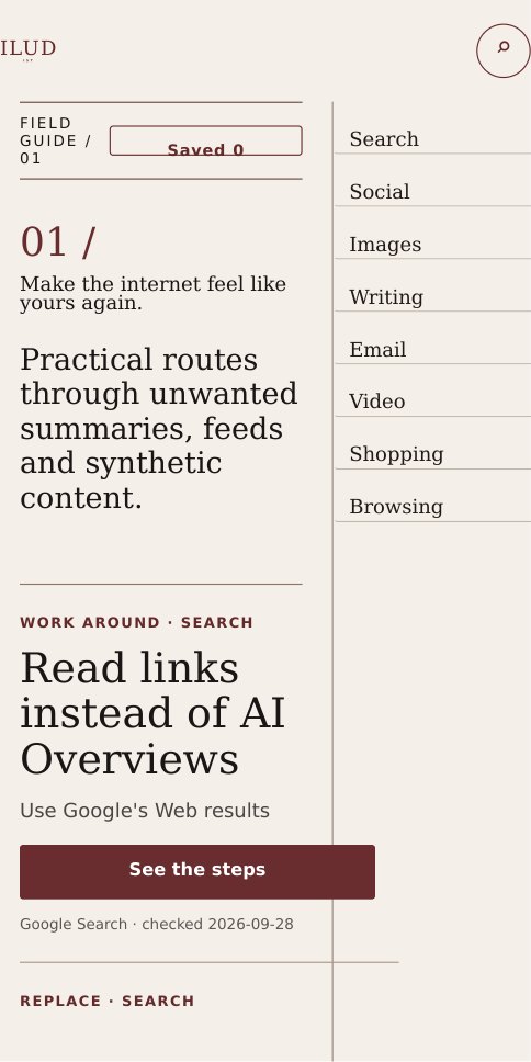 The Index editorial guide and side index